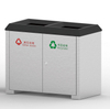 Smokeless outdoor waste bin with metal HW-527