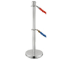 Double Banner with Stainless Steel Crowd Control Stanchions And Ropes for Hotel 