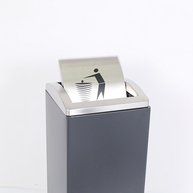 3 in 1 Waste Bin with Flip for Shopping Mall (YH-272)