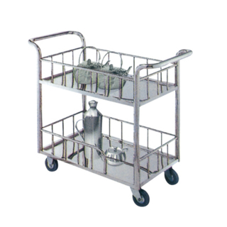 Stainless Steel Restaurant Service Trolley with Wheels (FW-68)