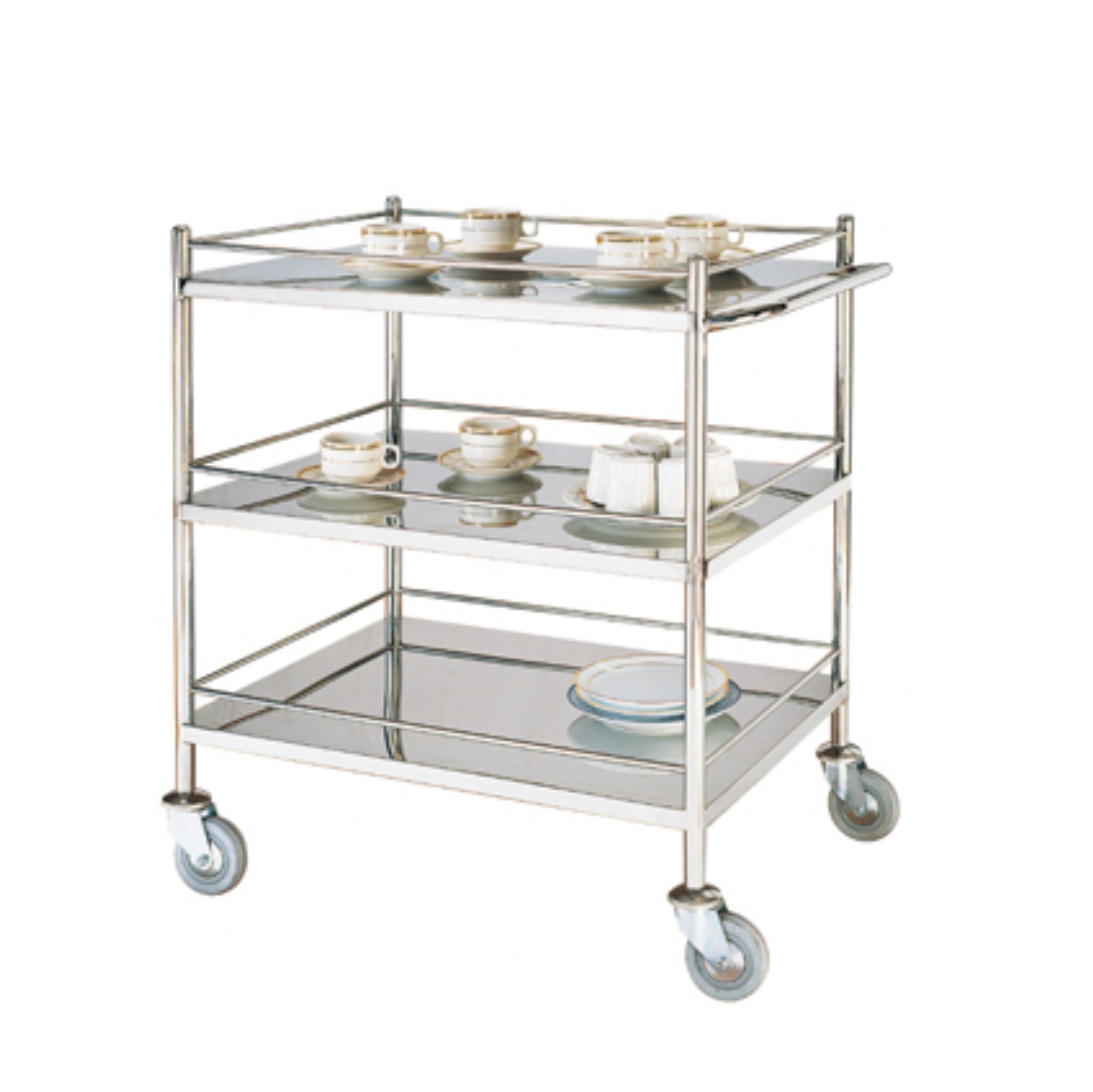 Stainless Steel Hotel Service Cart/Restaurant Service Trolley (FW-27)