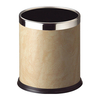 Leather coated waste bin for office KL-06P3