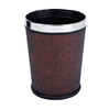 Waste baskets with leather coated KL-008A