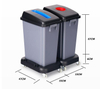  Plastic Garbage Can with Wheels (KL-039)