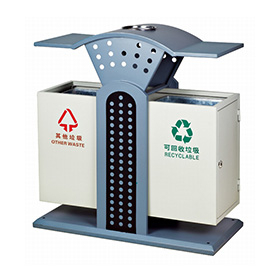 Metal recycling container for outdoor HW-134