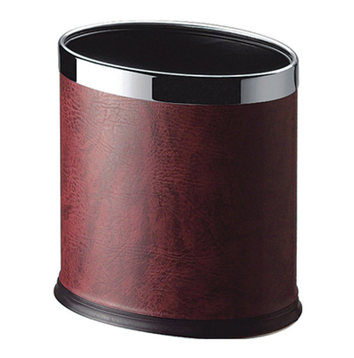 trash can for hotel toilet with leather KL-05P3 