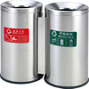 Rounded Outdoor waste can with stainless steel HW-95