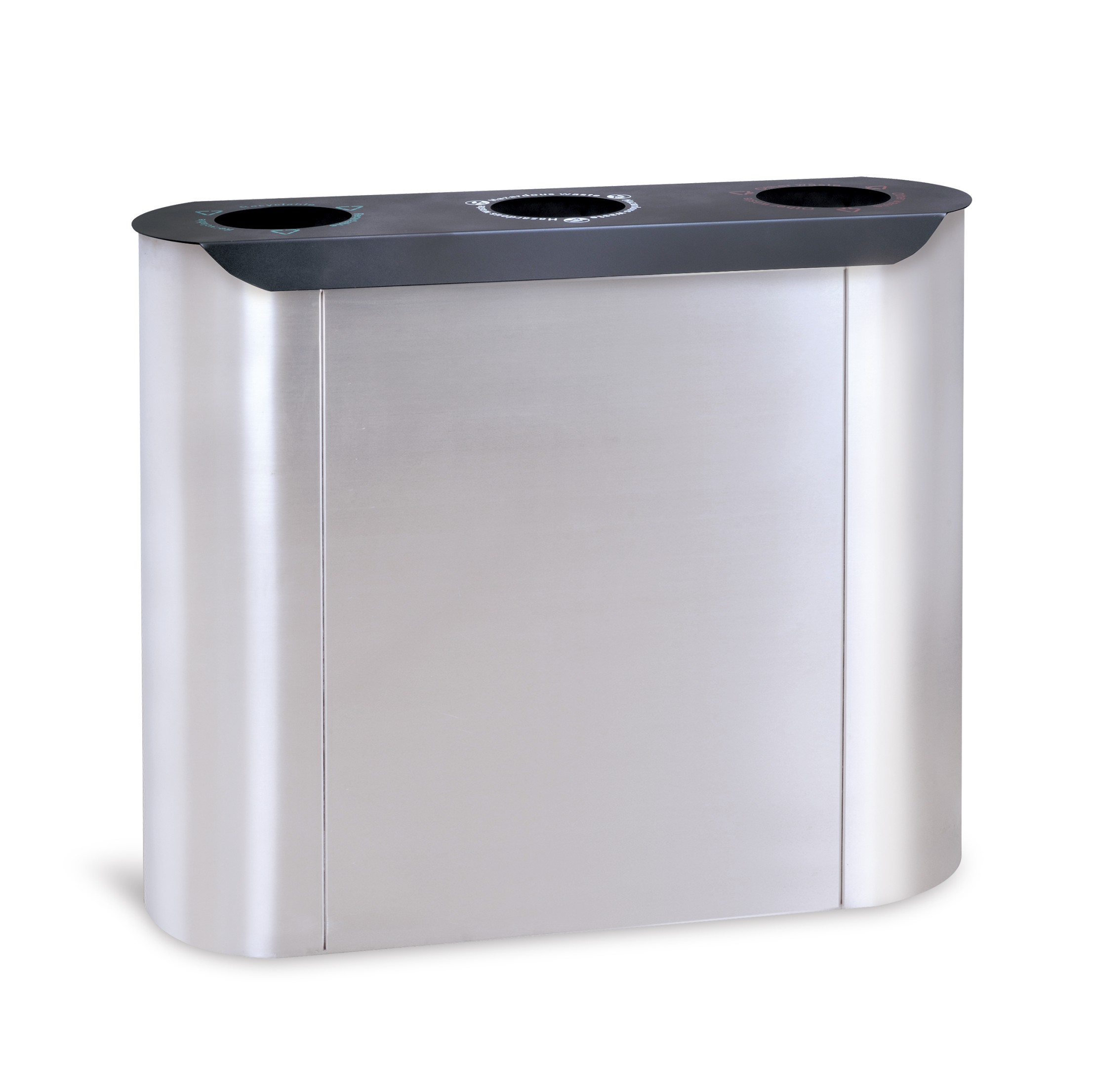 Roundness Commercial waste bin for recycling HW-512