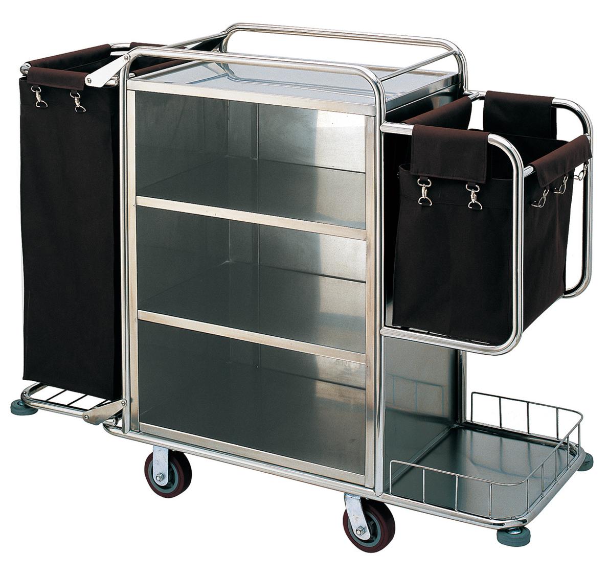 Stainless Steel Service Trolley for Hotel with Wheels