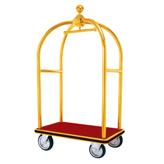 Stainless Steel Luggage Trolley for Hotel Lobby (XL-01)