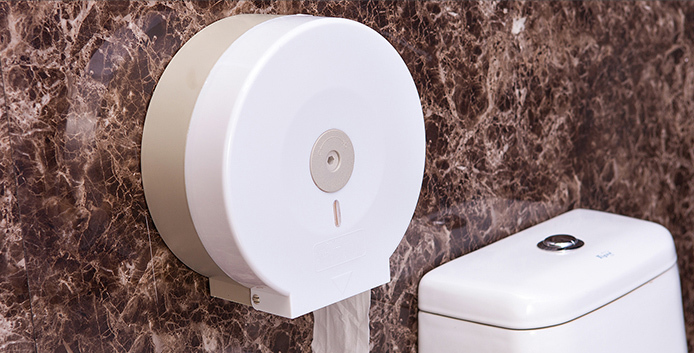 Jumbo Toilet Paper Roll Dispenser, Punch Free Large Capacity