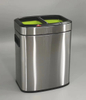 2in1 Rectangle dustbin with 12Liter with open top (KL-8312)
