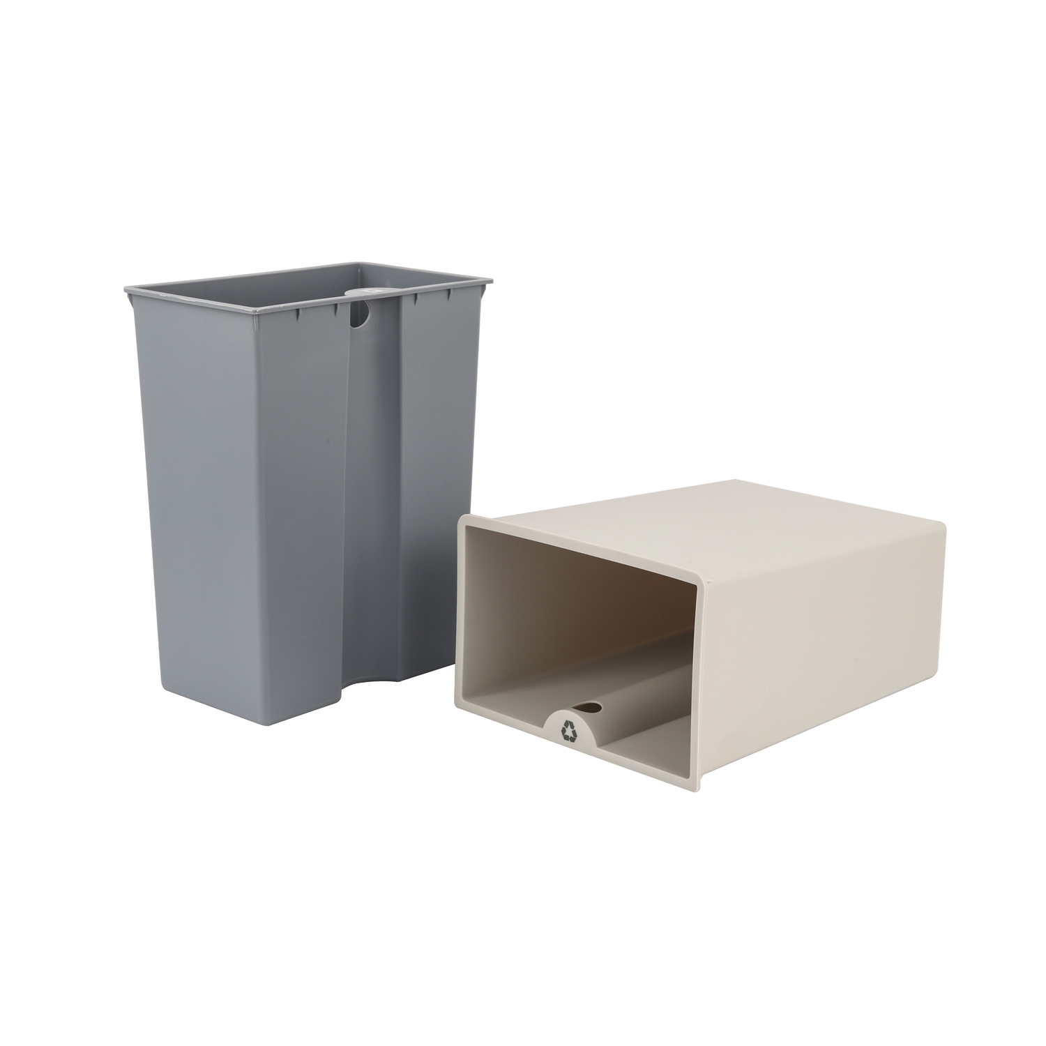 Rectangle 14L 2in1 Recycle Bin with 2 Plastic Inner Bin for Room from ...