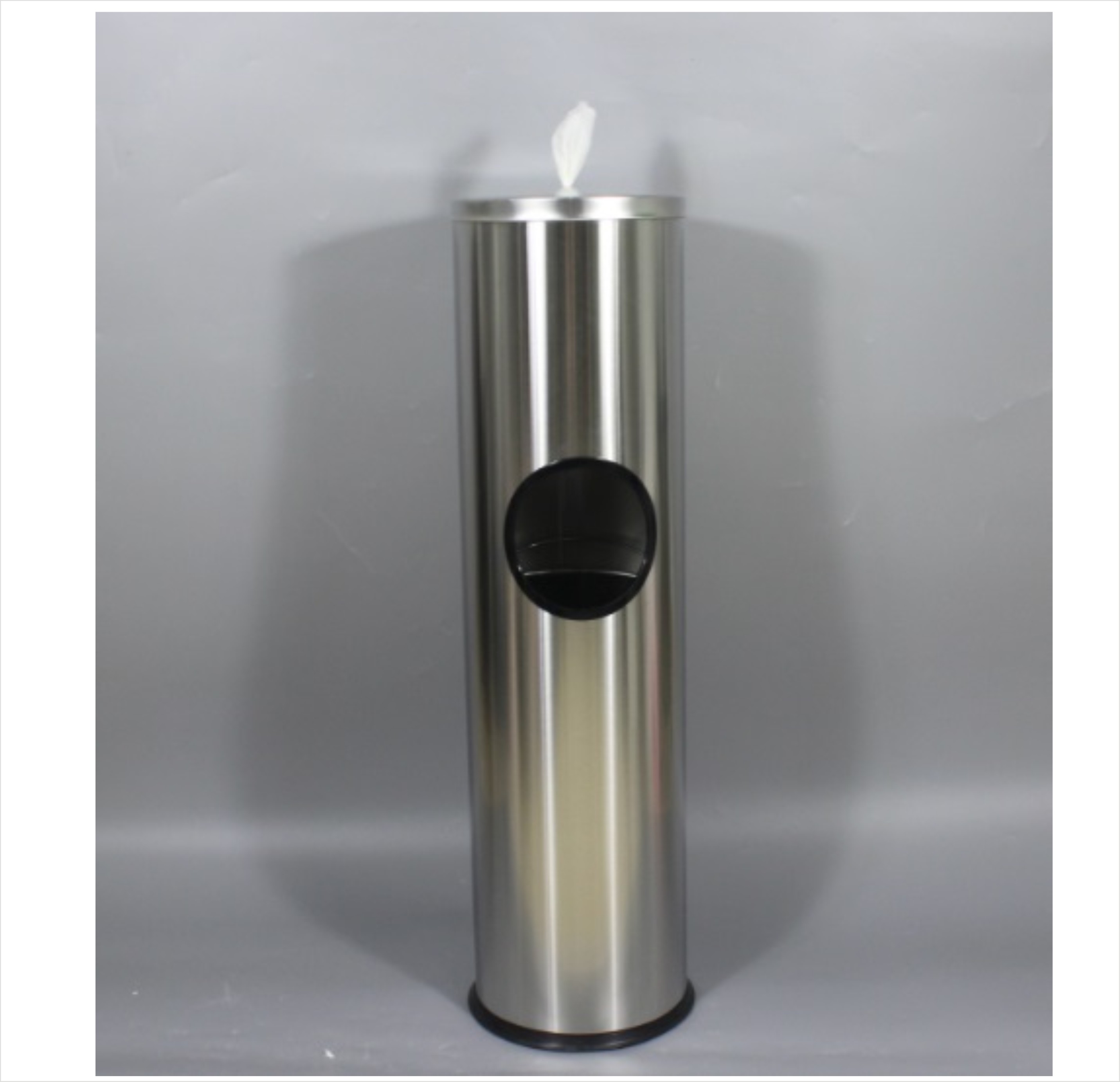 Floor Standing Stainless Steel Gym Wipes Dispenser 